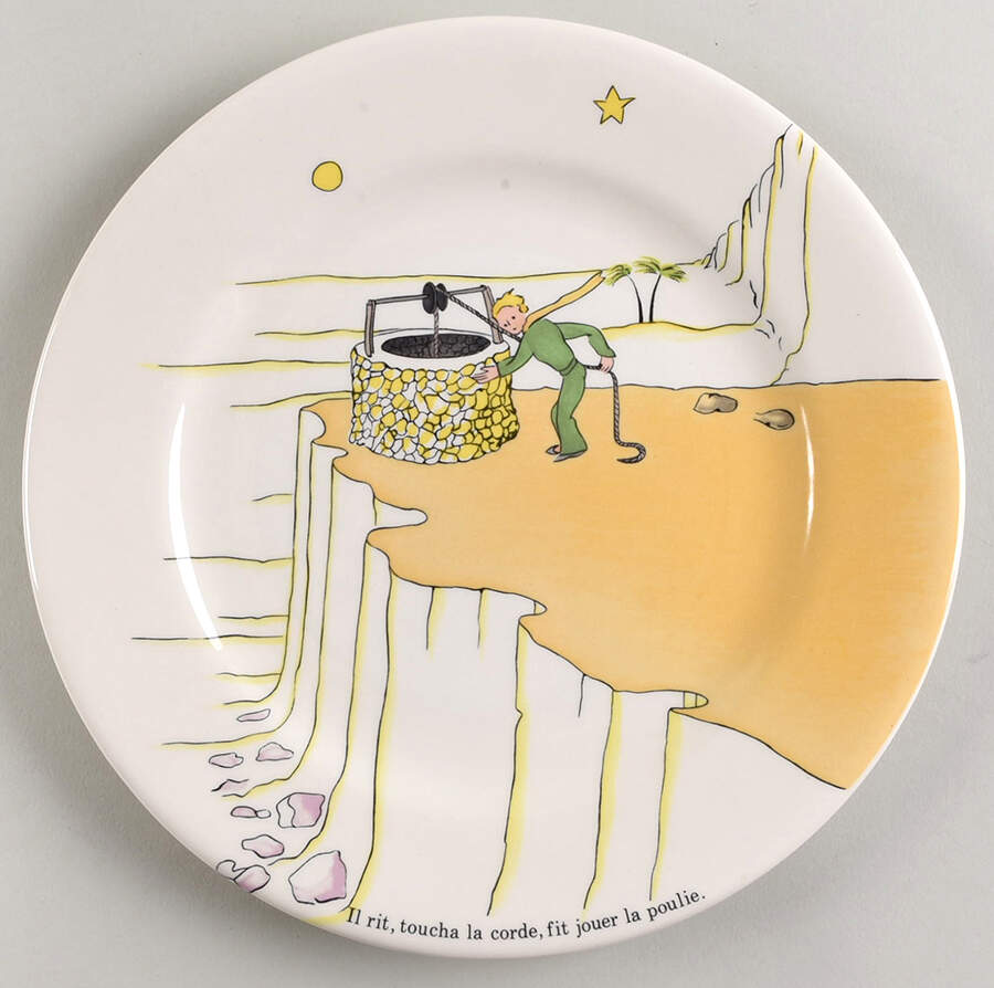 Le Petit Prince Salad/Dessert Plate by Faiencerie De Gien-1