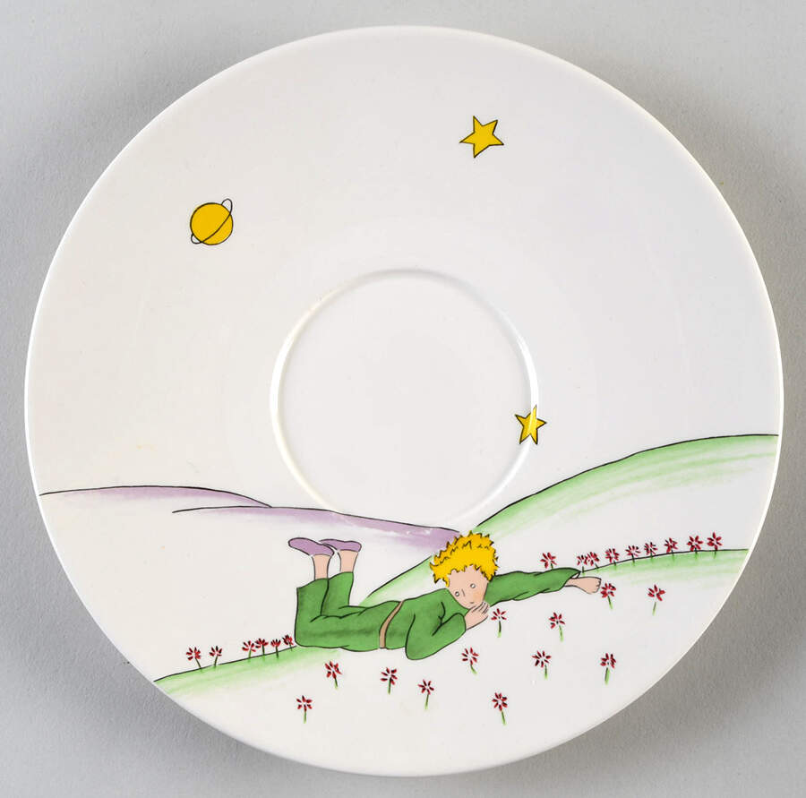 Le Petit Prince Saucer for Jumbo Cup by Faiencerie De Gien-1