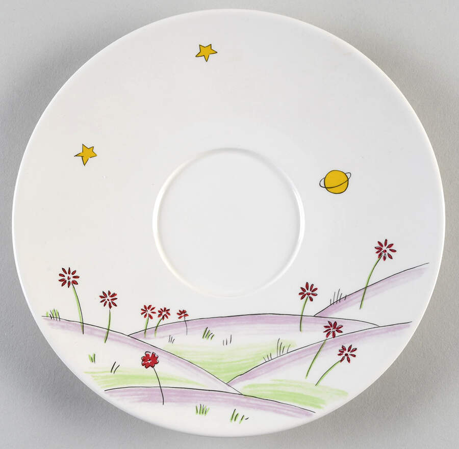 Le Petit Prince Saucer for Jumbo Cup by Faiencerie De Gien-1