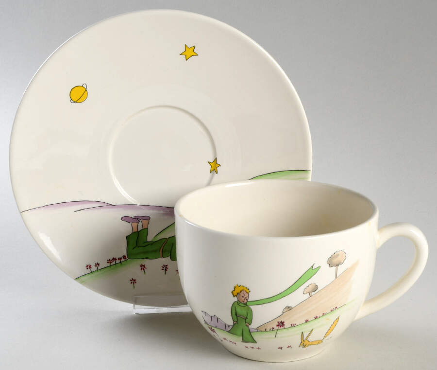 Le Petit Prince Jumbo Cup & Saucer Set by Faiencerie De Gien-1