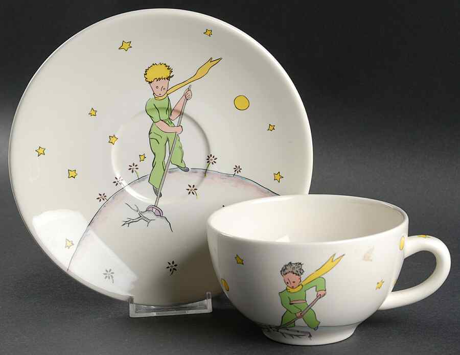 Le Petit Prince Breakfast Cup & Saucer Set by Faiencerie De Gien-1