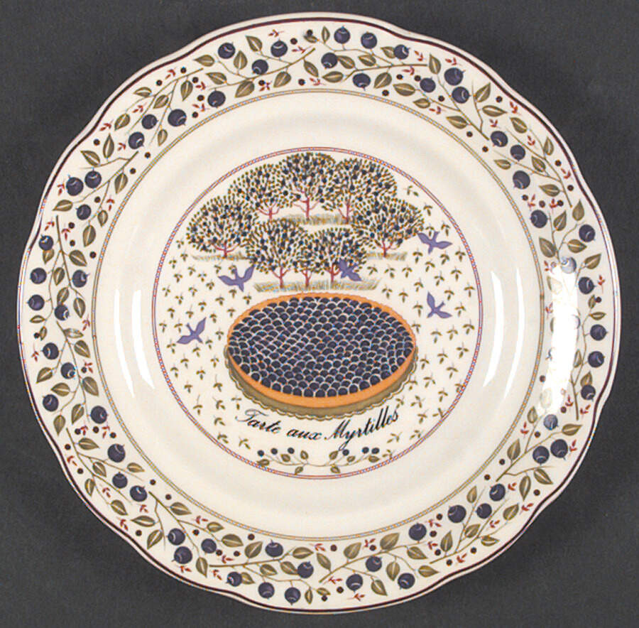 Les Tartes Salad/Dessert Plate by Faiencerie De Gien-1