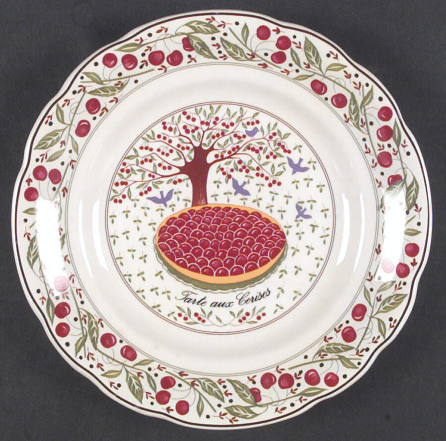 Les Tartes Salad/Dessert Plate by Faiencerie De Gien-1