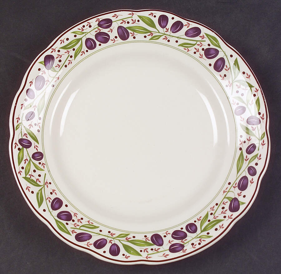 Les Tartes Salad/Dessert Plate by Faiencerie De Gien-1