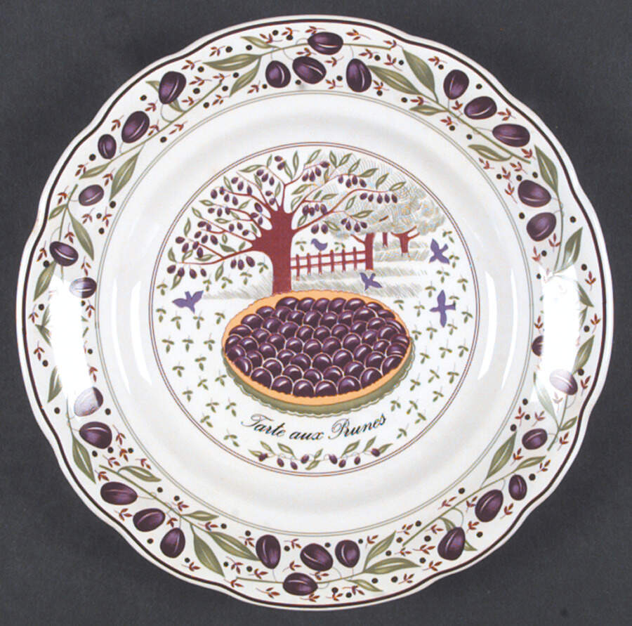 Les Tartes Salad/Dessert Plate by Faiencerie De Gien-1