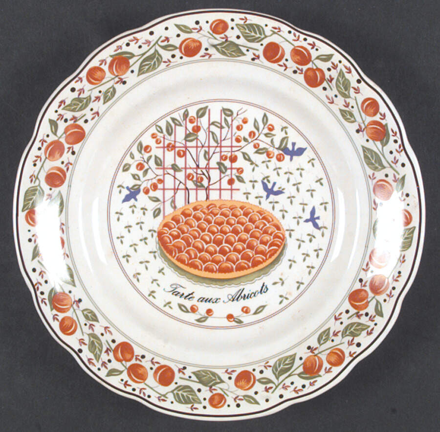 Les Tartes Salad/Dessert Plate by Faiencerie De Gien-1