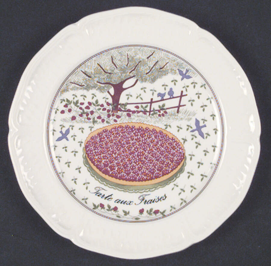 Les Tartes Canape Plate by Faiencerie De Gien-1