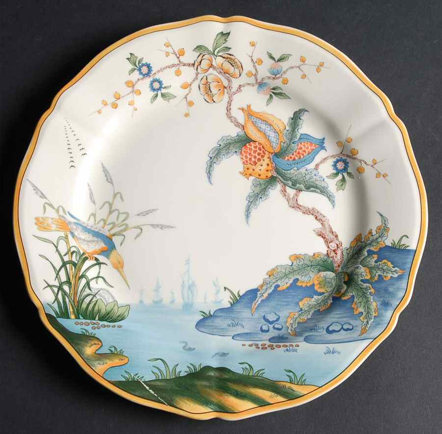 Magellan Dessert Luncheon Plate by Faiencerie De Gien-1