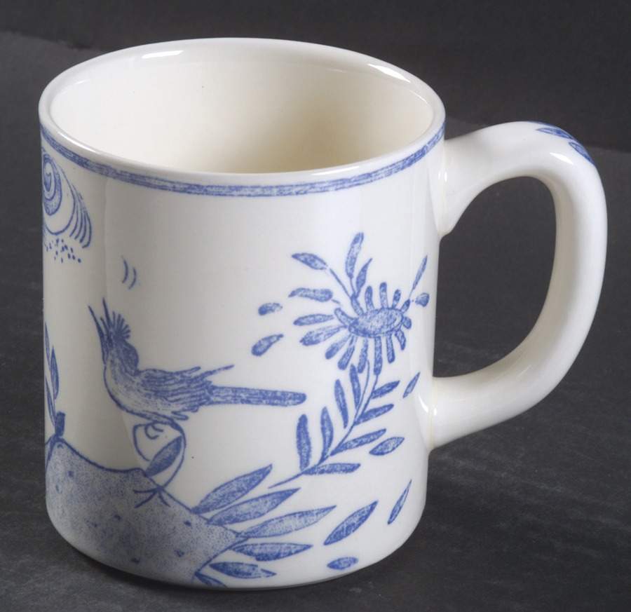 Oiseau Bleu Mug by Faiencerie De Gien-1