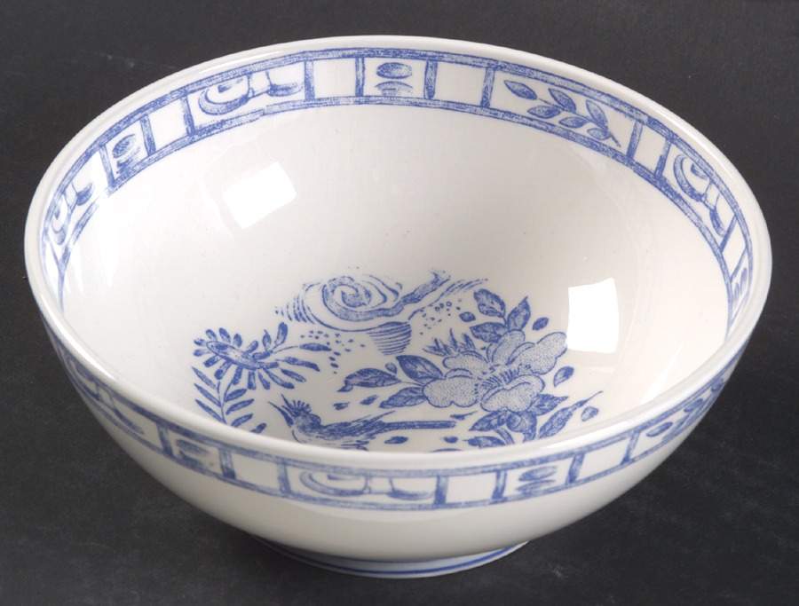 Oiseau Bleu Fruit/Cereal Bowl by Faiencerie De Gien-1