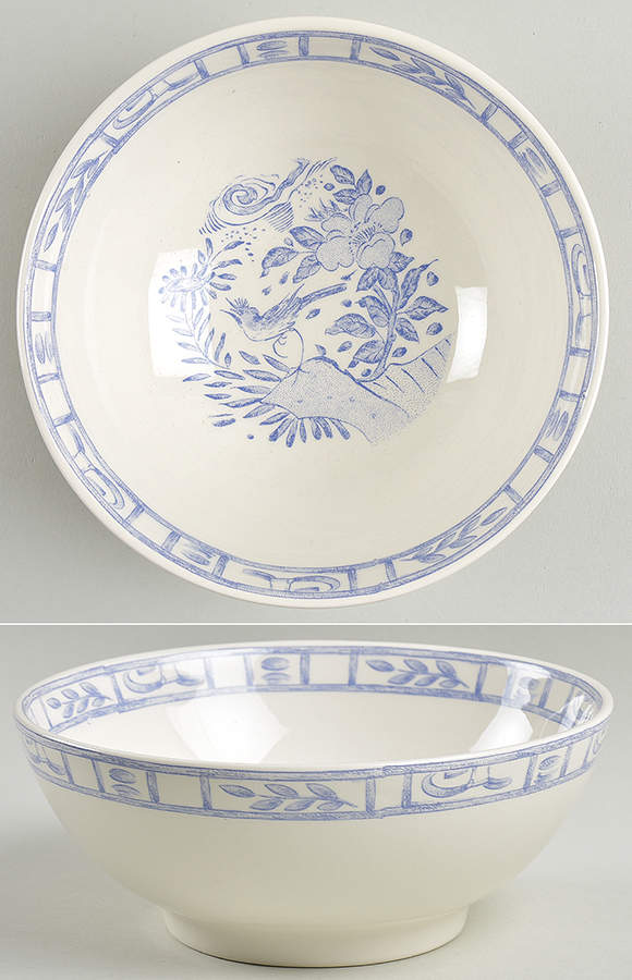 Oiseau Bleu Fruit/Cereal Bowl by Faiencerie De Gien-1