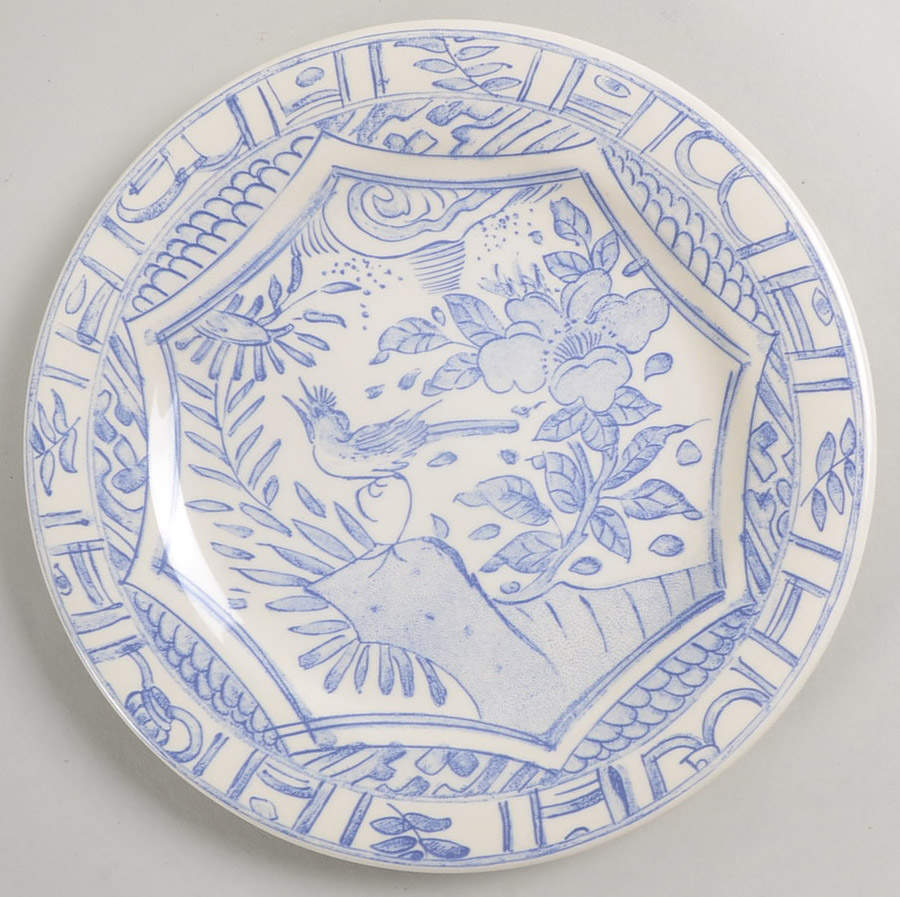 Oiseau Bleu Salad/Dessert Plate by Faiencerie De Gien-1