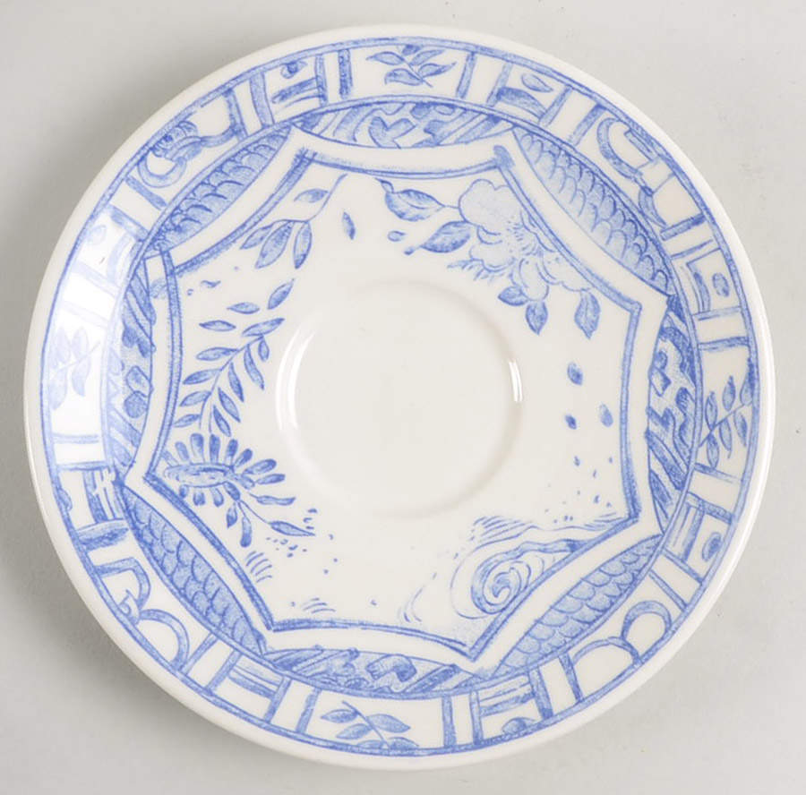 Oiseau Bleu Saucer by Faiencerie De Gien-1