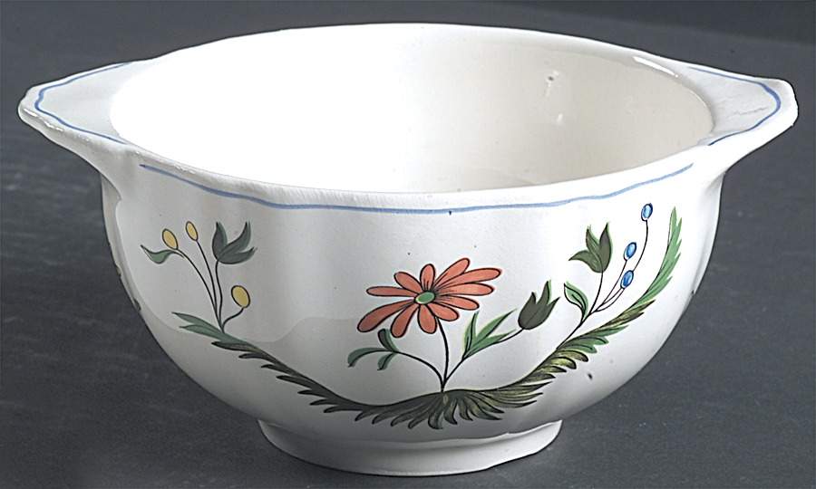 Oiseaux de Paradis Flat Bouillon Cup by Faiencerie De Gien-1
