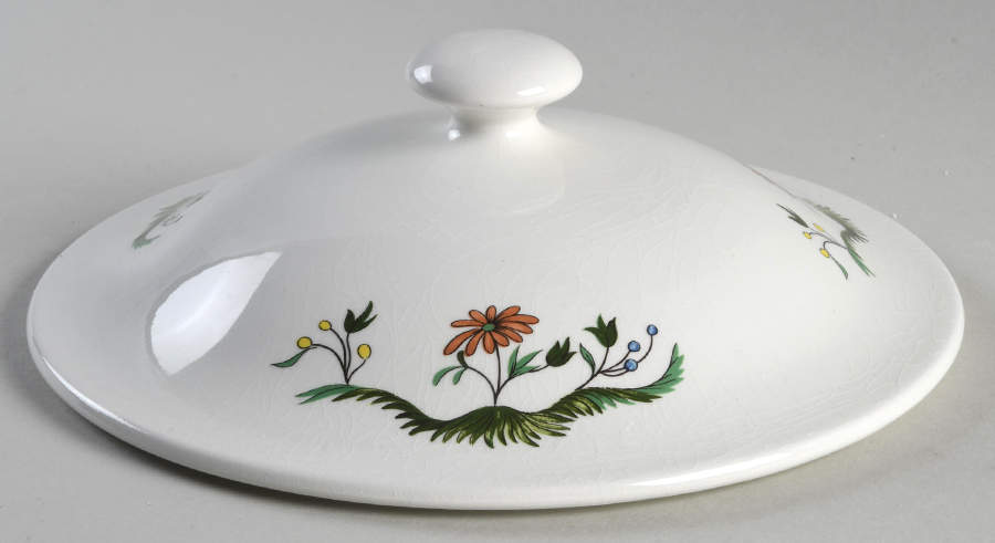 Oiseaux de Paradis Lid for 1.75 Qt Round Covered Casserole by Faiencerie De Gien-1