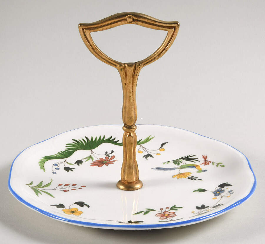 Oiseaux de Paradis Tidbit Plate by Faiencerie De Gien-1