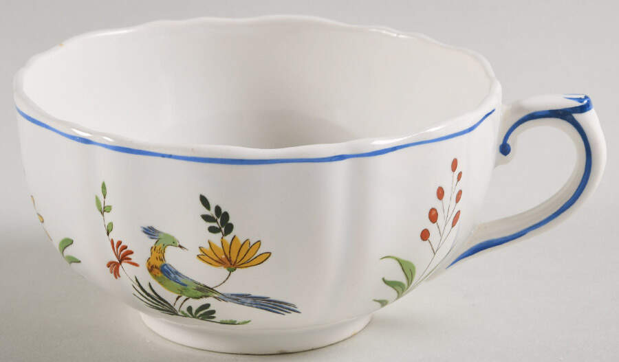 Oiseaux de Paradis Oversized Cup by Faiencerie De Gien-1