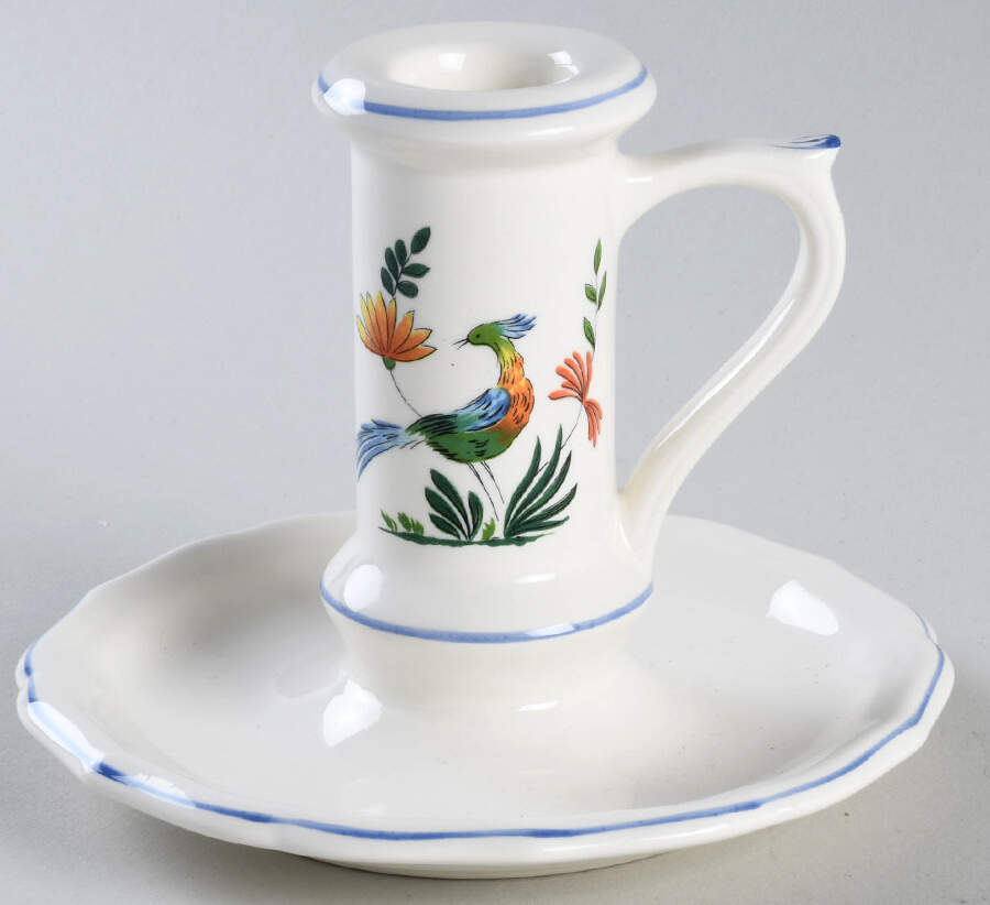 Oiseaux de Paradis Candleholder by Faiencerie De Gien-1