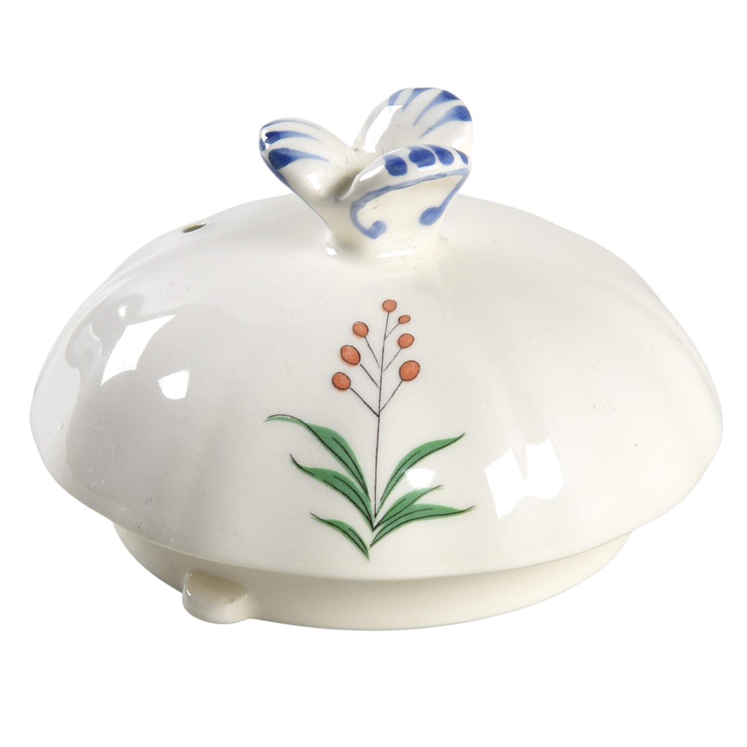 Oiseaux de Paradis Lid for Coffee Pot by Faiencerie De Gien-1