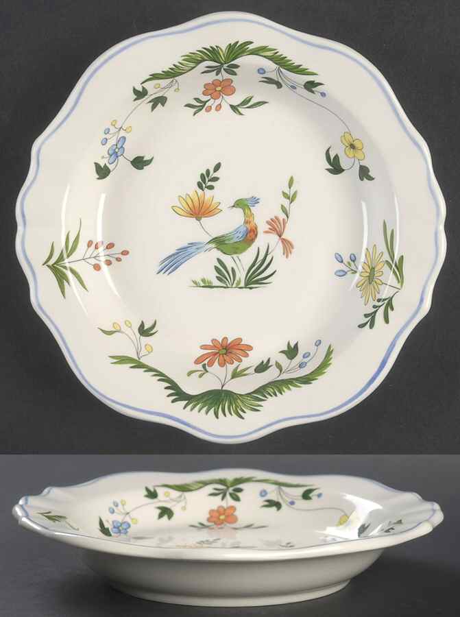 Oiseaux de Paradis Fruit/Cereal Bowl by Faiencerie De Gien-1