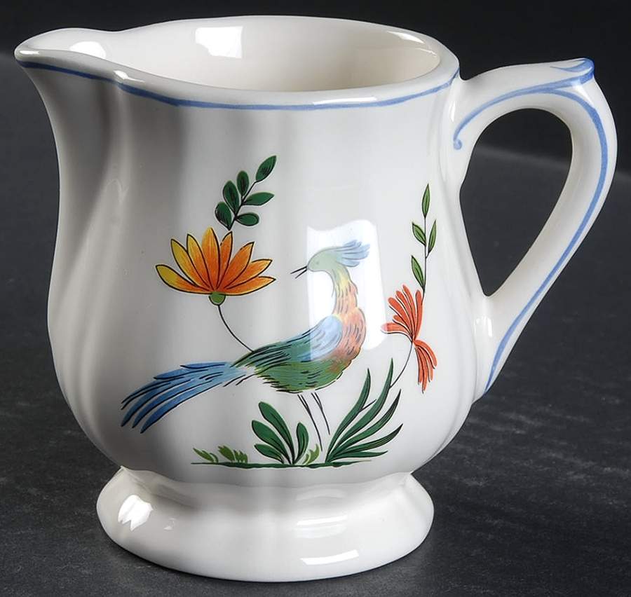 Oiseaux de Paradis Creamer by Faiencerie De Gien-1