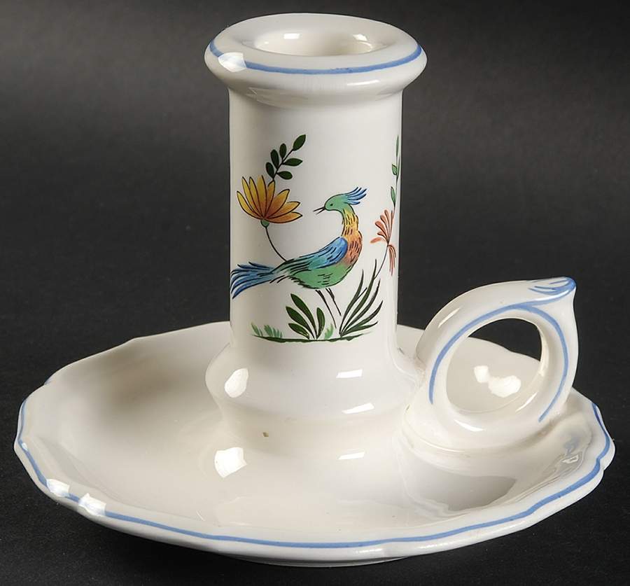 Oiseaux de Paradis Candleholder by Faiencerie De Gien-1