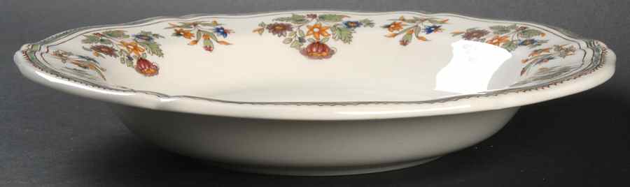 Olerys Large Rim Soup Bowl by Faiencerie De Gien-1