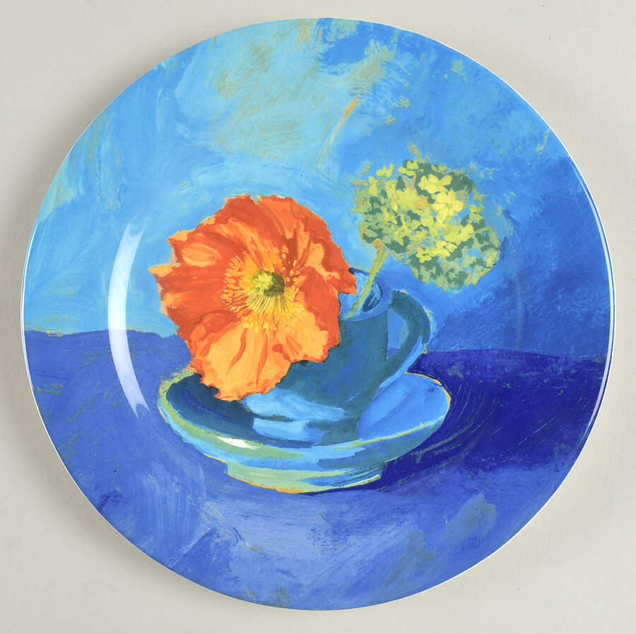 Outremer Salad/Dessert Plate by Faiencerie De Gien-1
