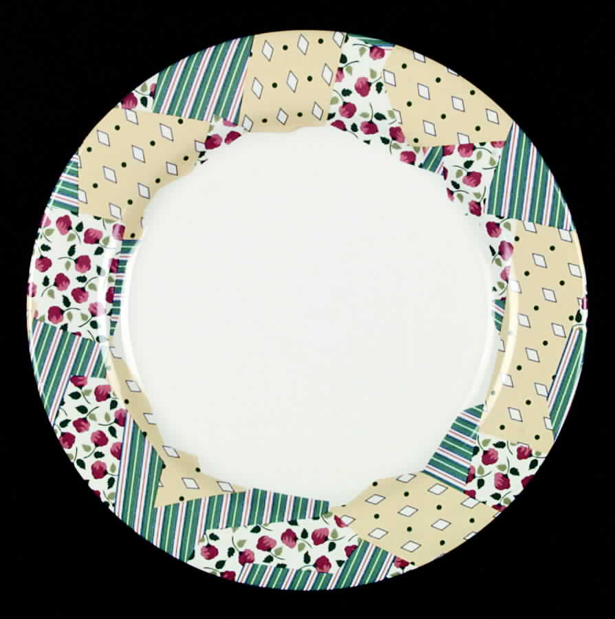 Patchwork Dinner Plate by Faiencerie De Gien-1