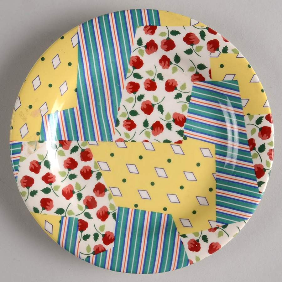 Patchwork Bread & Butter Plate by Faiencerie De Gien-1
