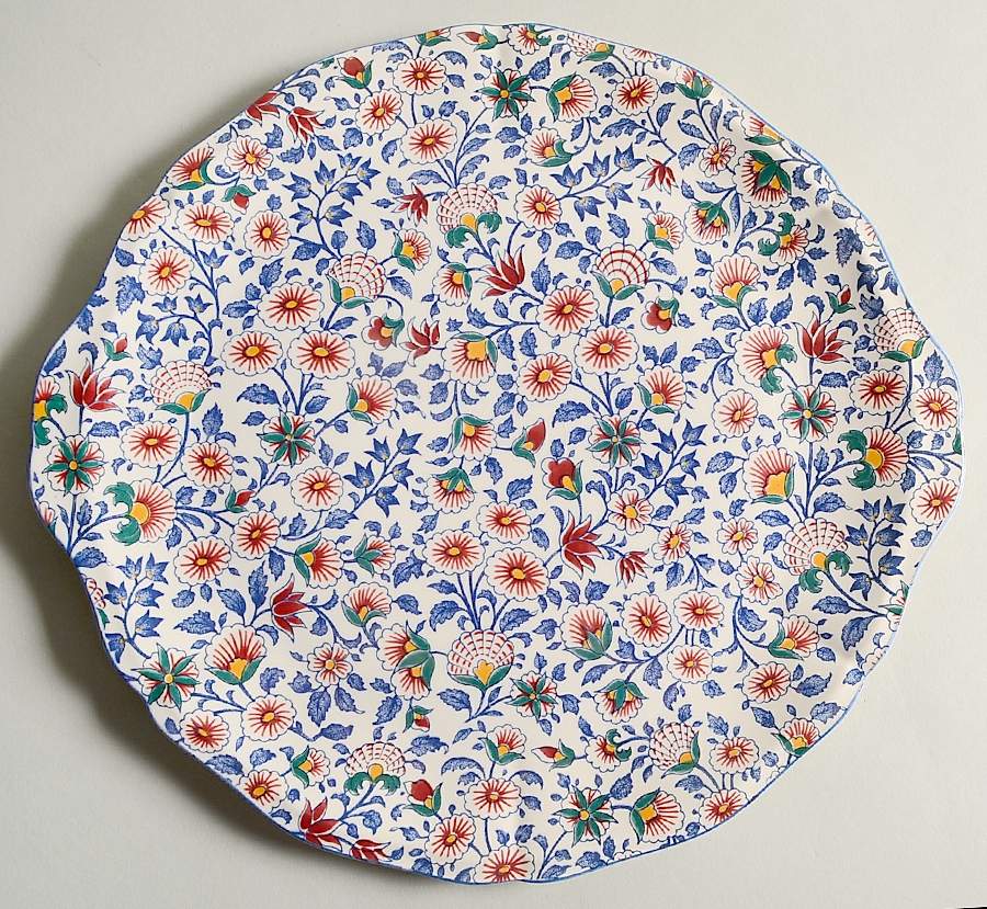 Persepolis Handled Cake Plate by Faiencerie De Gien-1
