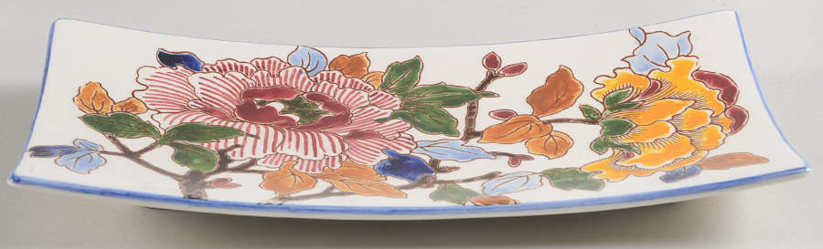 Pivoines Letter Tray by Faiencerie De Gien-1