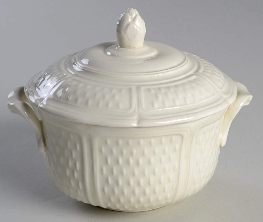 Pont Aux Choux (Cream) Sugar Bowl & Lid by Faiencerie De Gien-1