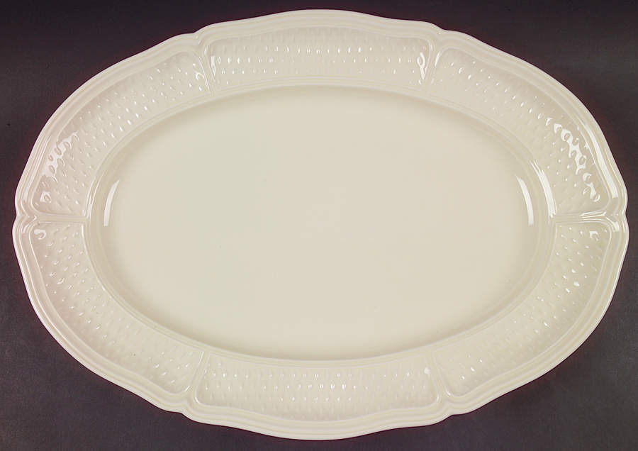 Pont Aux Choux (Cream) 16" Oval Serving Platter by Faiencerie De Gien-1