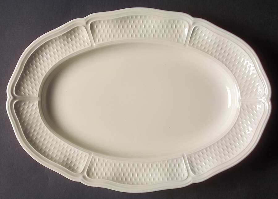 Pont Aux Choux (Cream) 14" Oval Serving Platter by Faiencerie De Gien-1