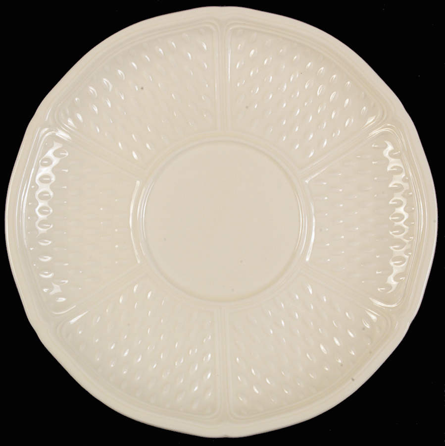 Pont Aux Choux (Cream) Saucer for Cream Soup Bowl & Lid by Faiencerie De Gien-1