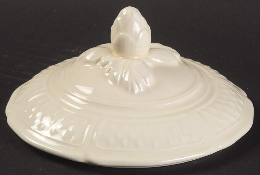 Pont Aux Choux (Cream) Lid for Cream Soup Bowl by Faiencerie De Gien-1
