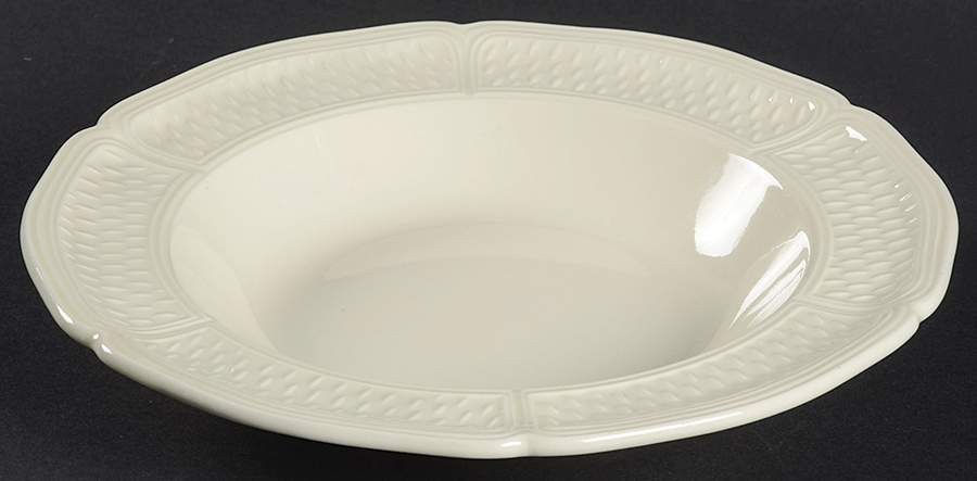 Pont Aux Choux (Cream) Rim Soup Bowl by Faiencerie De Gien-1