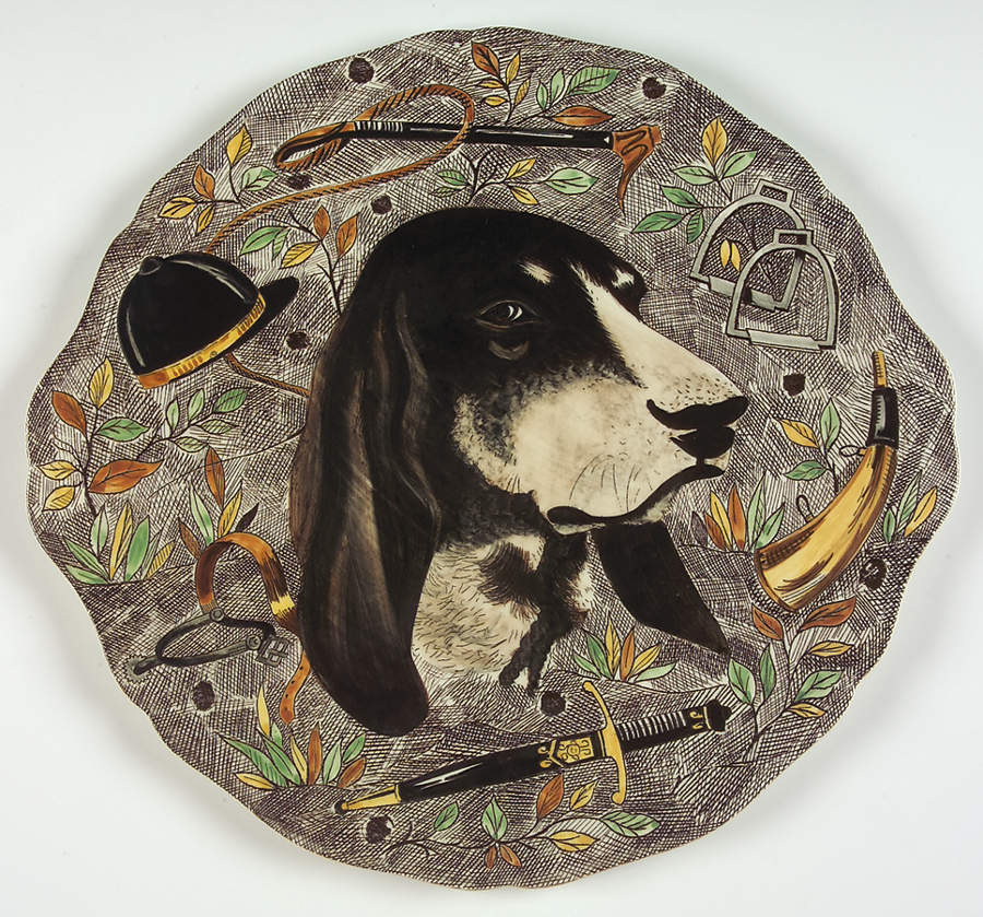 Rambouillet Handled Cake Plate by Faiencerie De Gien-1
