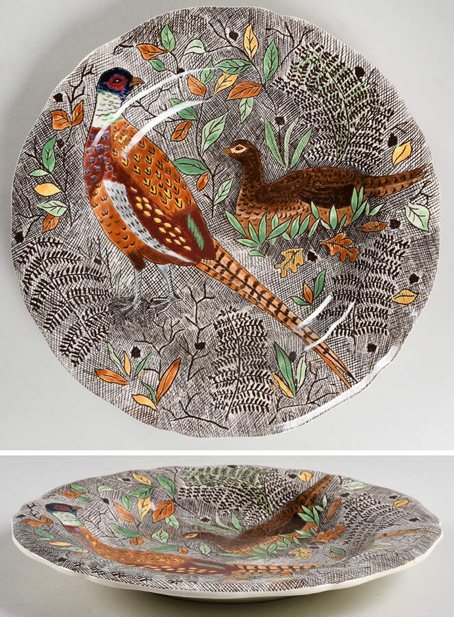 Rambouillet Large Rim Soup Bowl by Faiencerie De Gien-1