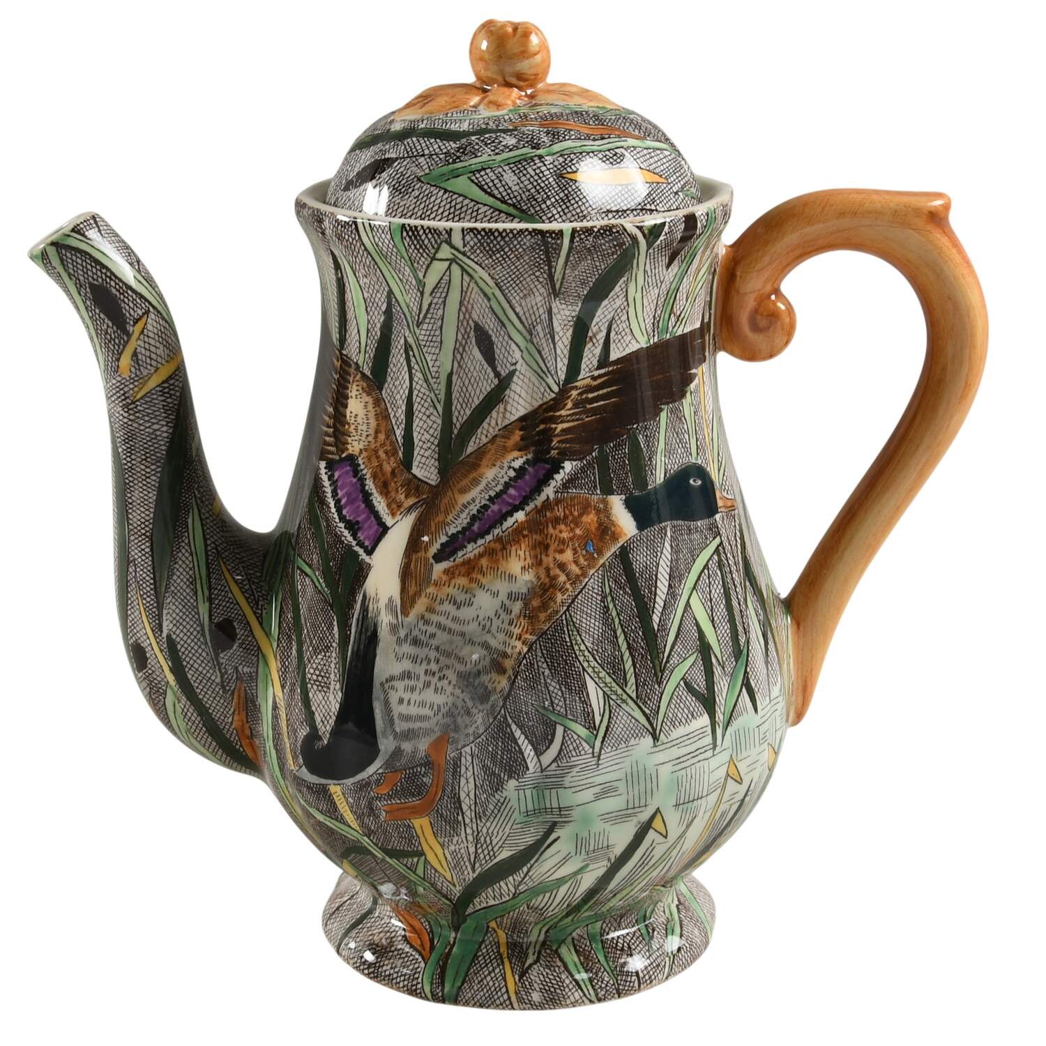 Rambouillet Coffee Pot & Lid by Faiencerie De Gien-1
