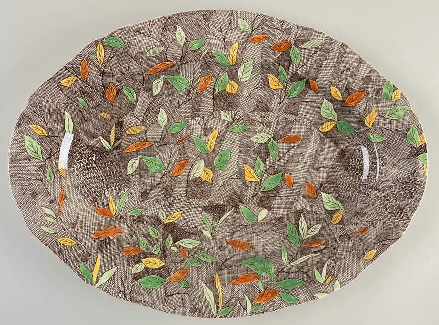 Rambouillet 17" Oval Serving Platter by Faiencerie De Gien-1
