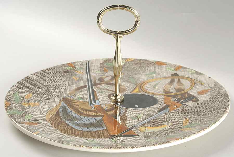 Rambouillet Center Handled Serving Tray by Faiencerie De Gien-1