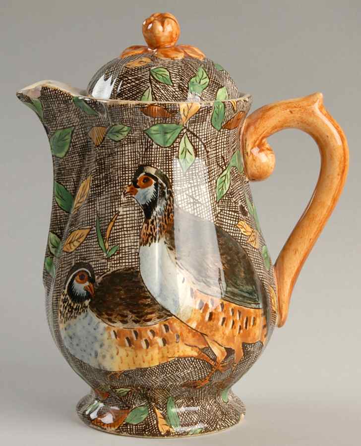 Rambouillet Small Coffee Pot & Lid by Faiencerie De Gien-1