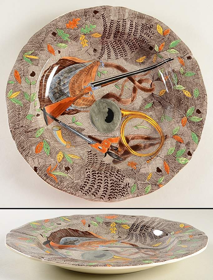 Rambouillet 13" Deep Round Platter by Faiencerie De Gien-1