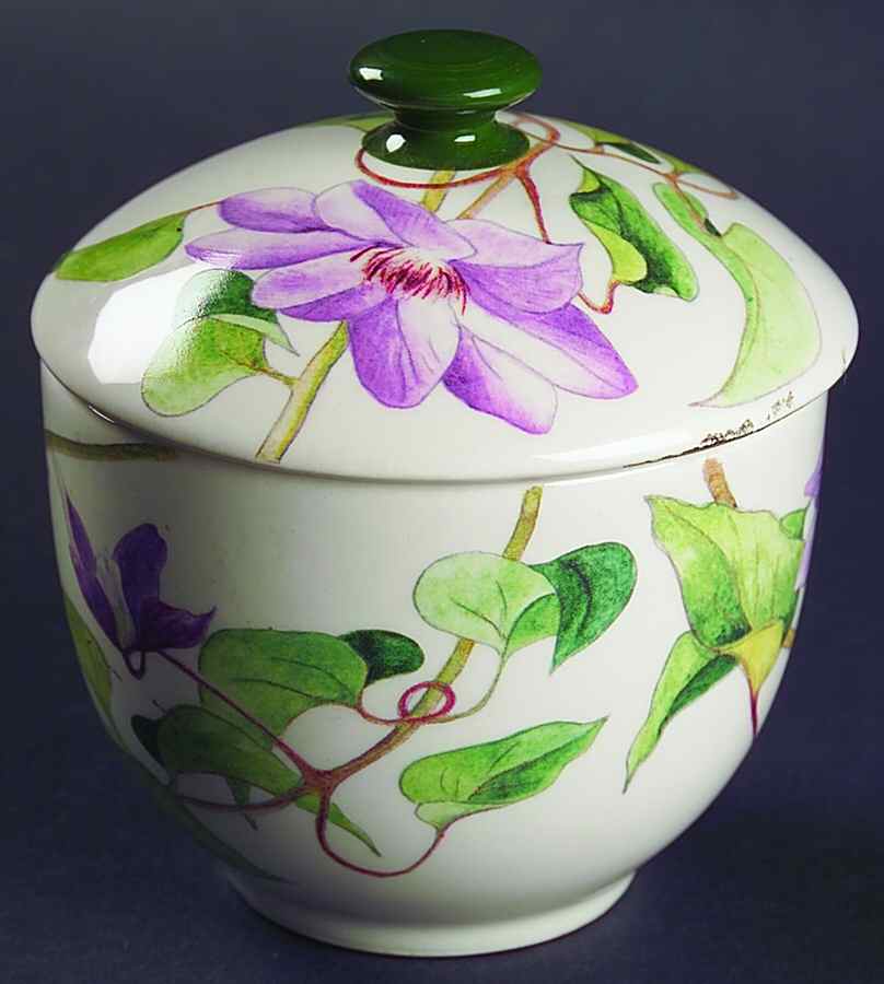 Ramades Sugar Bowl & Lid by Faiencerie De Gien-1