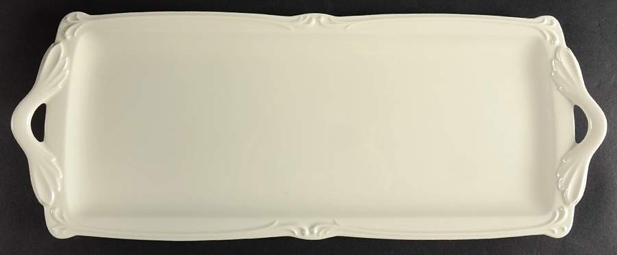 Rocaille (Cream) Tray-Oblong 15" by Faiencerie De Gien-1