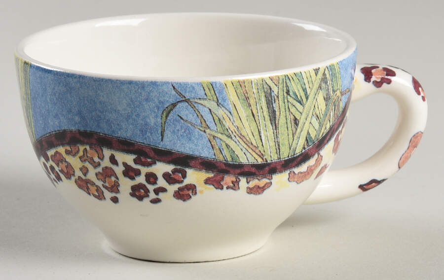 Savane Flat Demitasse Cup by Faiencerie De Gien-1