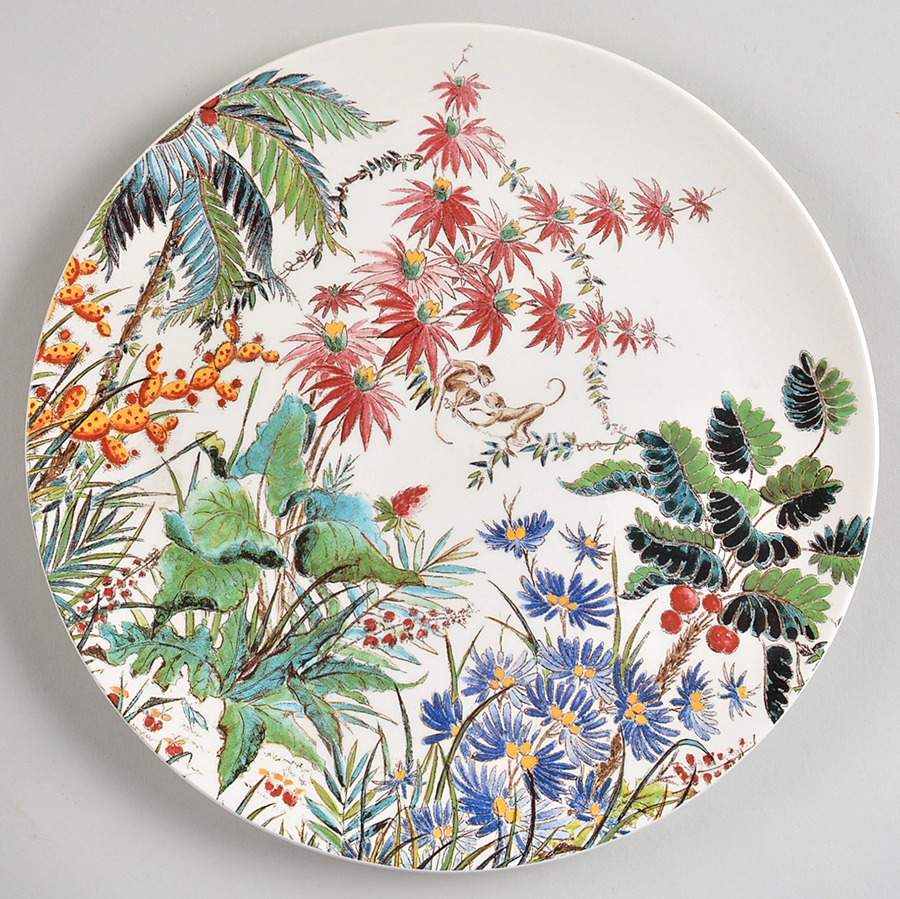 Tamarin Cake Plate by Faiencerie De Gien-1
