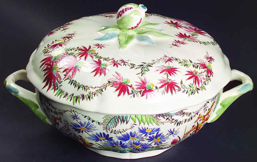 Tamarin Round Covered Vegetable by Faiencerie De Gien-1